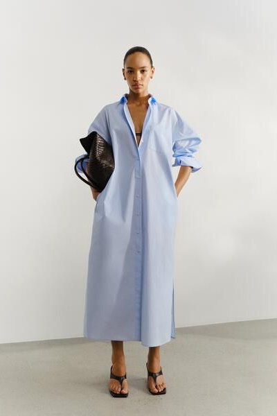 arket silk t shirt dress Silk T-Shirt Dress – Dark Grey – Women – ARKET NL