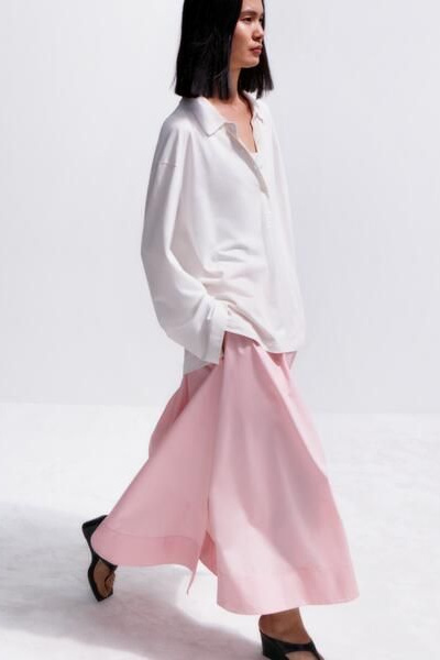Silk Twill Shirt – Off-white – Women – ARKET NO