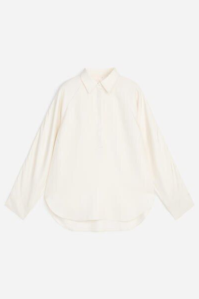 Silk Twill Shirt – Off-white – Women – ARKET NO
