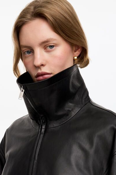 Short Leather Jacket – Black – Women – ARKET NL