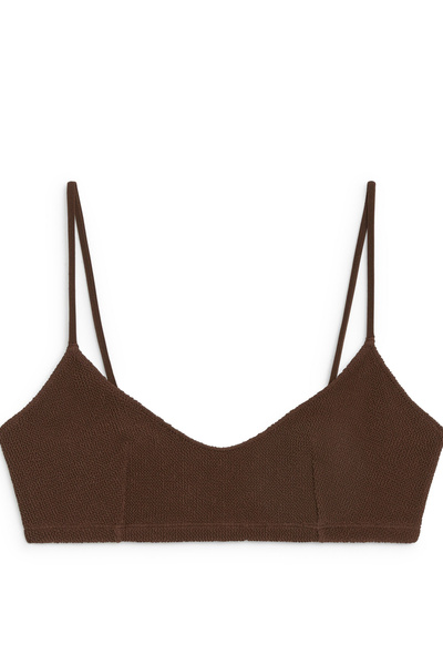 Crinkle Bikini Top – Pink – Women – ARKET NO