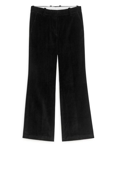 High-waist flared corduroy trousers for women | Juliette