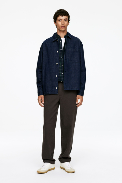 Cotton Moleskin Twill Trousers – Brown – Men – ARKET GB