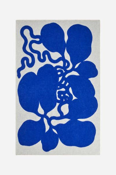 Wolldecke von Klippan – Weiß/Blau – ARKET DE