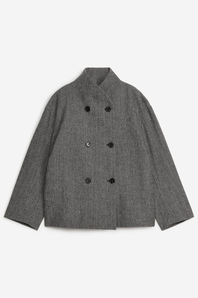 ジャケット・アウター lm22aw SHAWL COLLAR CAPE COAT SHADE GRAY 4999_f695242e4c_342d15891c4850