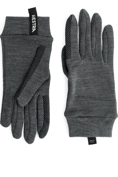 Hestra Merino Touch Point 5 Finger Grey - Behind The Pines