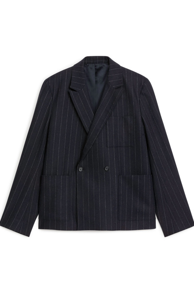 Analogie Crest Knit Blazer - Navy AW24 main image 0