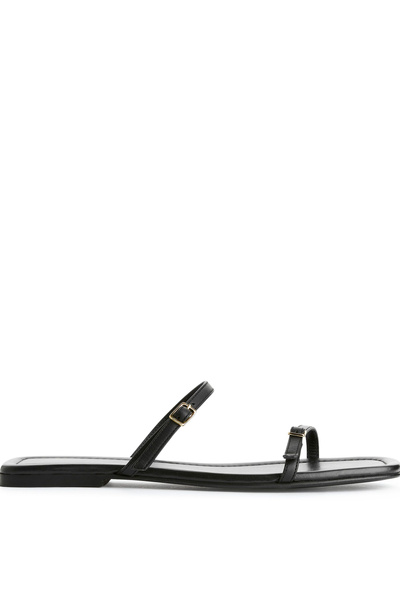 STREAM LEATHER SANDALS / BLK main image 1