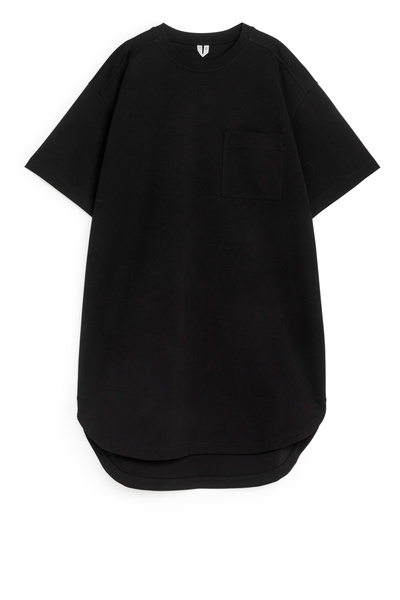 Urban The Edit Cotton Shirtdress, Black main image 0