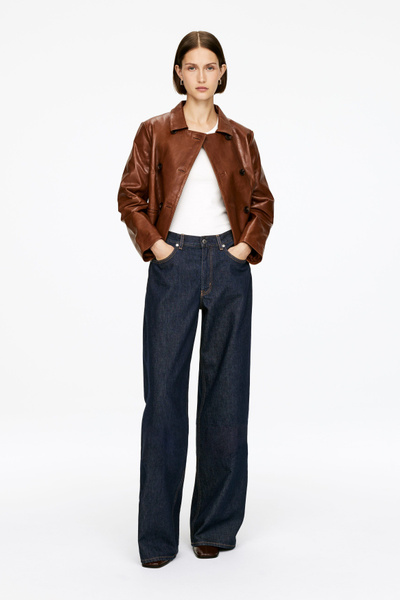 CLOUD Loose Wide Jeans – Dark Blue – Women – ARKET EU