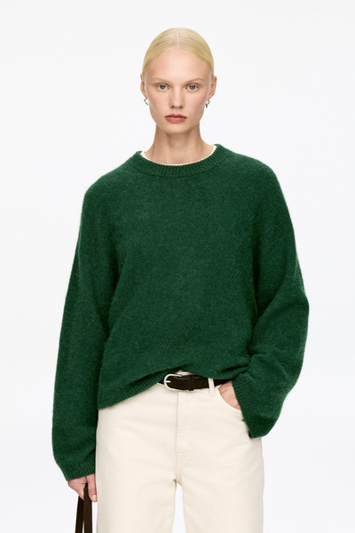 Pull en mélange de laine et d'alpaga – Vert – ARKET FR