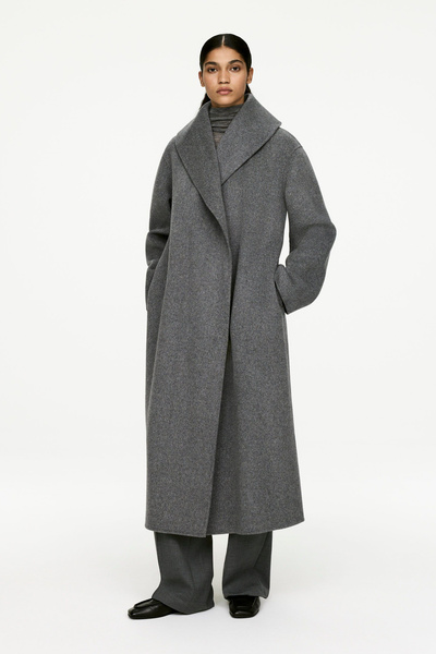 ジャケット・アウター Super140s SHAWL COLLAR CAPE COAT GRAY L LIDNM（リドム）の「Super 140s SHAWL COLLAR CAPE COAT