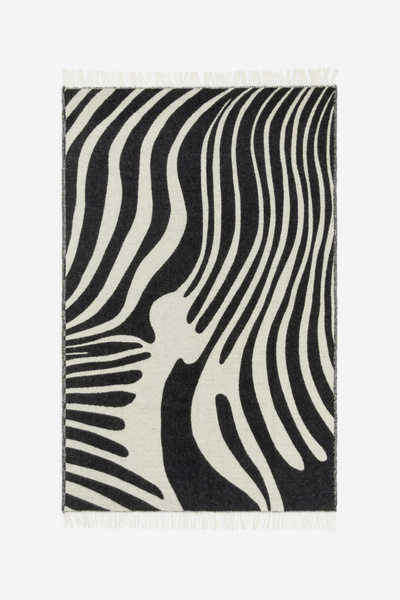 Klippan Wool Blanket – Black/Off White – Homeware – ARKET DK