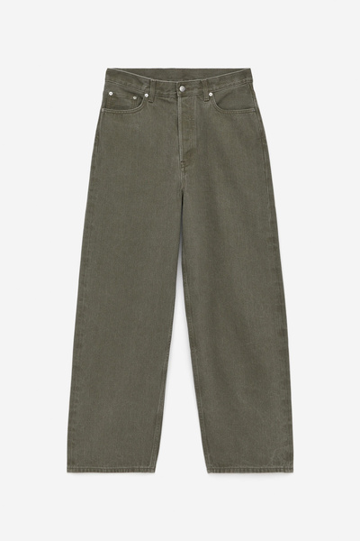 AMBER Barrel Jeans – Khaki Green – Women – ARKET NO