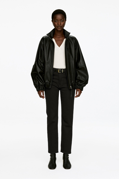 Jean slim raccourci JADE – Noir – Femme – ARKET FR