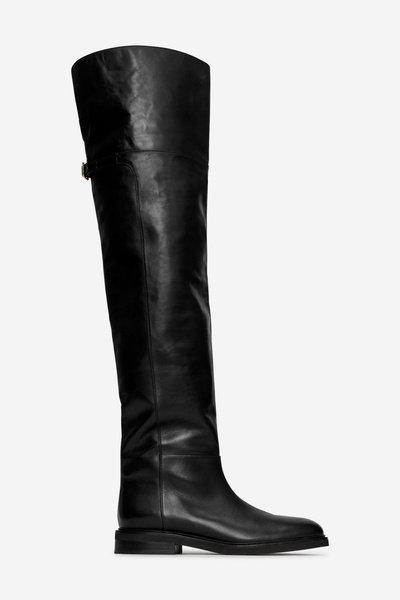 Cuissardes en cuir – Noir – Femme – ARKET FR