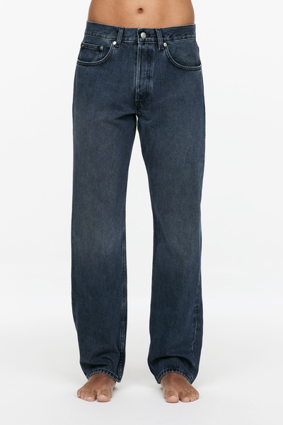 OCEAN Loose Straight Jeans – Dark Blue – Men – ARKET WW