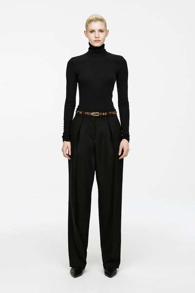 Pantalon tailleur taille haute – Noir – Femme – ARKET FR
