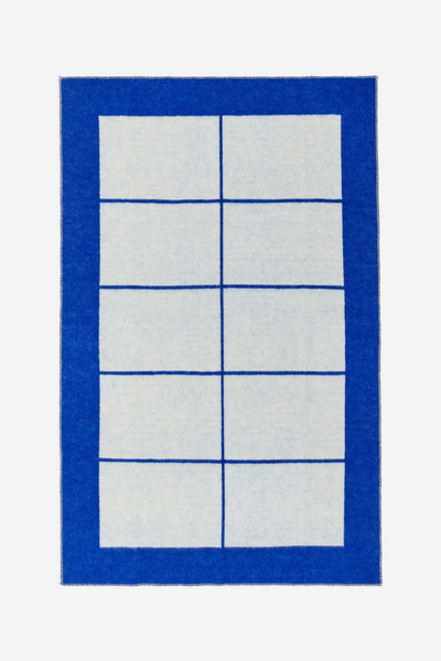 Klippan Wool Blanket – Blue/Off White – Homeware – ARKET NL