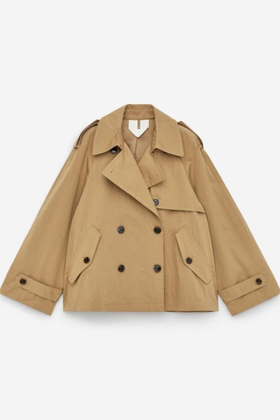 Short Trench Jacket – Beige – Women – ARKET DK
