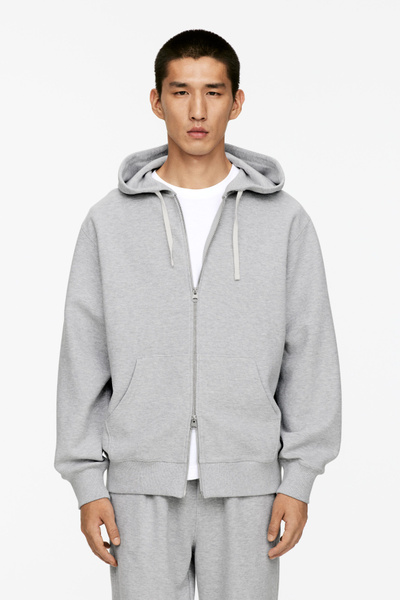 Kapuzenpullover mit Reißverschluss – Graumeliert – ARKET DE