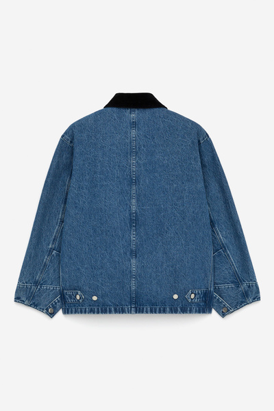 【値下げしました♩】v-collar denim jacket arulle S2107-BIG WWll Type 1 Denim Jacket (Super Smooth) - Blue in