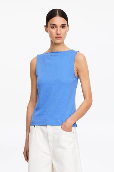 トップス draw drawers Cotton Boat Neck Tanktop ARKET