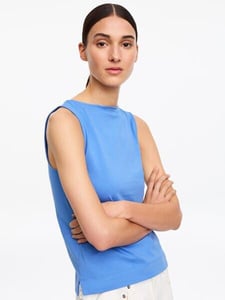 トップス boat neck tanktop Boat Neck Tank Top – Blue – Women – ARKET GB
