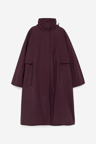 Storm-Flap Parka – Burgundy – Women – ARKET NL