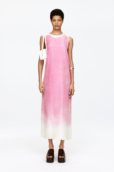 Arket Pink Satin Dress ASOS DESIGN Satin Halter Maxi Dress With