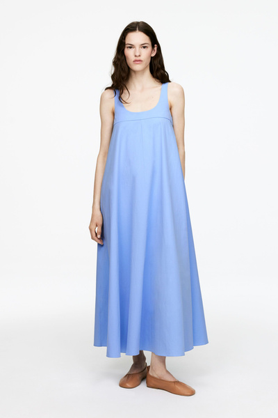 ワンピース LIGHT BLUE COTTON DRESS Coralie Cotton Dress