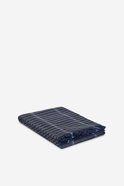 ARKET ブルーブランケット d8098b0b49cfdcd8a44d745c2af37b