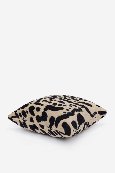 Housse de coussin 50 cm x 50 cm – Beige/Noir – ARKET FR