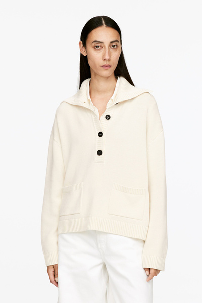 Pullover mit hohem Kragen – Hellbeige – Damen – ARKET DE