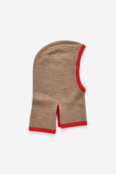 Capucha de lana – Beige/rojo – Children – ARKET ES