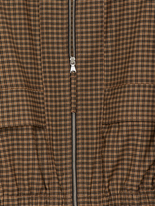 Checked Zip Jacket – Brown/Checkered – Women – ARKET EU