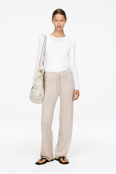 Pure Cashmere Trousers – Beige Melange – Women – ARKET WW