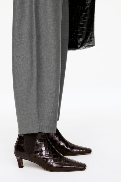 Square-Toe Ankle Boots – Brown – Women – ARKET GB