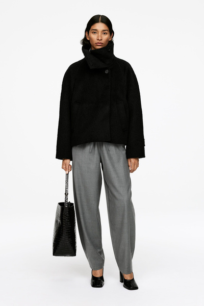 Veste en laine et alpaga – Noir – Femme – ARKET FR