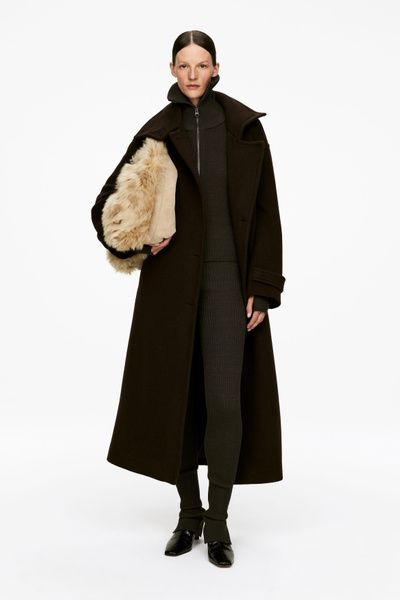 Rib-Knitted Leggings – Dark Brown – Women – ARKET NO