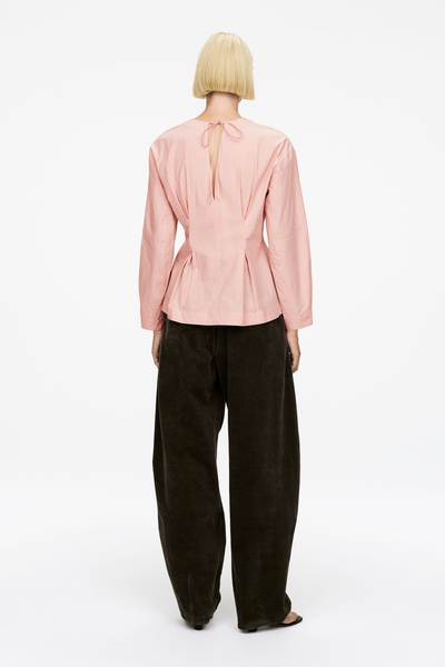 muguet heart button peplum tops PINK ミュゲ muguet heart button peplum tops PINK ミュゲ