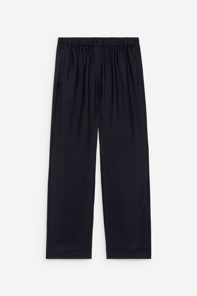 Silk Twill Trousers – Black – Women – ARKET WW