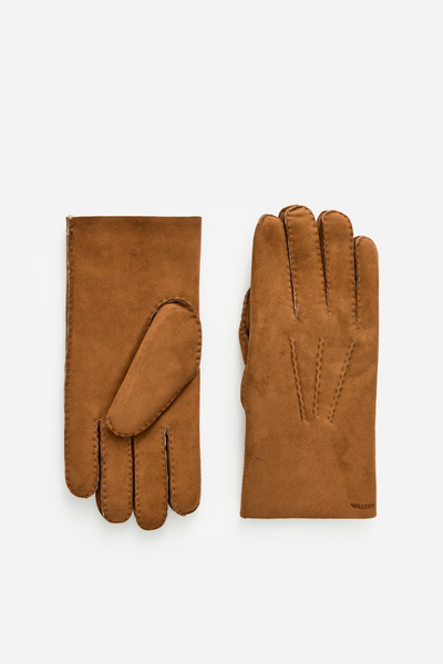 Hestra Bernard Suede Gloves – Brown – Men – ARKET EU