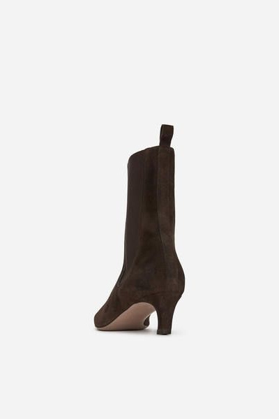 Stella McCartney Jean droit en denim avec empiecement effet vieilli, Femme Stella McCartney Jean droit en denim avec empiecement effet vieilli, Femme