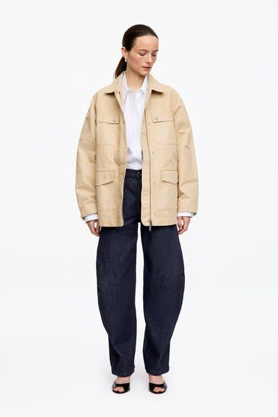 シャツ/ブラウス(長袖/七分) Embroidered Wide Collar Blouse ARKET Wide-Collar Blouse – Light Blue – Women – ARKET WW