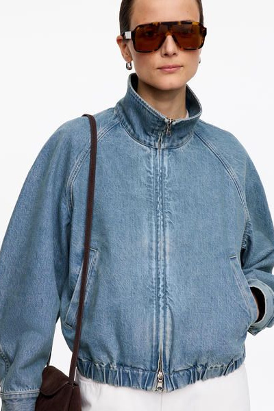 Short Denim Jacket – Blue – Women – ARKET NO