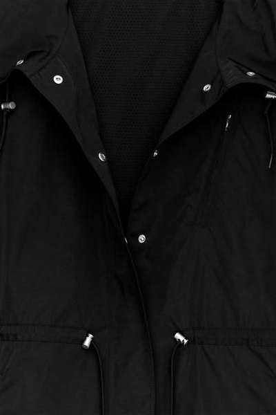 High-Collar Nylon Jacket – Black – Women – ARKET DK