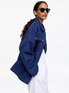 ARKET ジャケット FW24 ネイビーブルー Workwear Jacket – Dark Blue – Women – ARKET NL