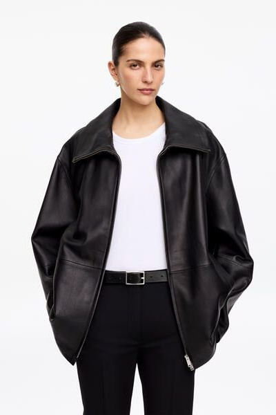 ジャケット・アウター RIM.ARK Belt neck straight OP Leather Belt – Black – Women – ARKET GB