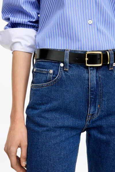 Leather Belt – Black – Women – ARKET NO